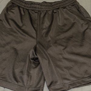 Simple Mens Black Athletic Shorts with pockets